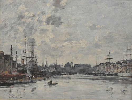 Le bassin du commerce (Le Havre), , Eugène Louis Boudin