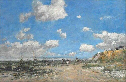 Le rivage de Villerville, , Eugène Louis Boudin