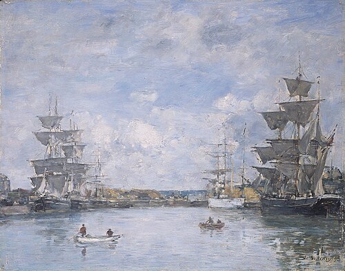 Deauville. Le Bassin, , Eugène Louis Boudin