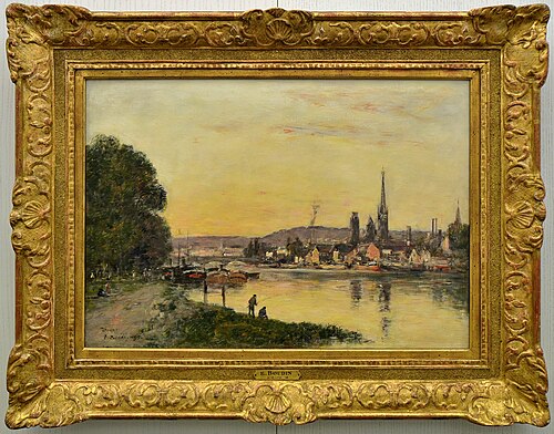 La Seine à Rouen, , Eugène Louis Boudin