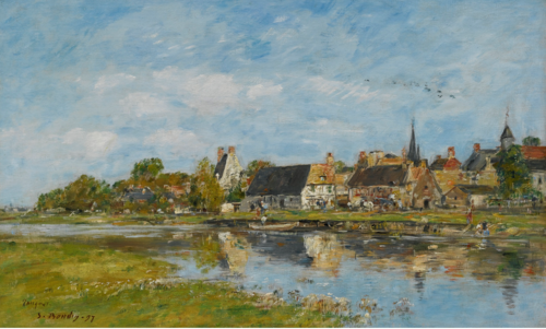 Le vieux port de Touques, , Eugène Louis Boudin