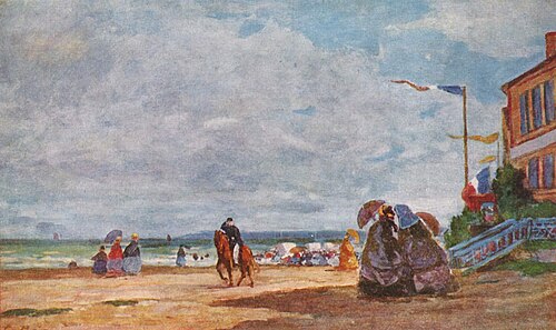 Plage de Trouville, , Eugène Louis Boudin