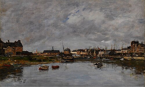 Trouville, le Port, , Eugène Louis Boudin