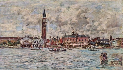 La place Saint Marc à Venise, , Eugène Louis Boudin
