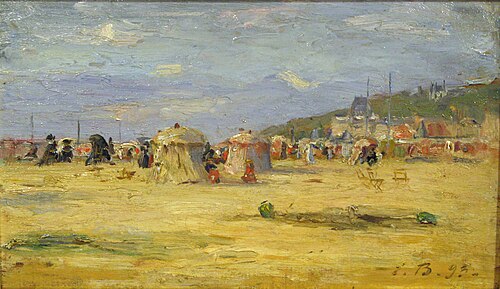 La plage, , Eugène Louis Boudin