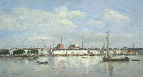 Le Quai à Anvers (1874), 1874, Eugène Boudin