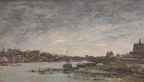 Marée Haute à Trouville, , Eugène Louis Boudin