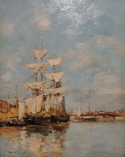 Jetée à Trouville, , Eugène Louis Boudin