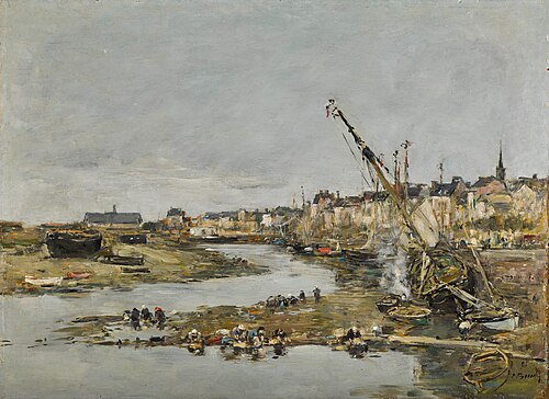Trouville. Le port, , Eugène Louis Boudin