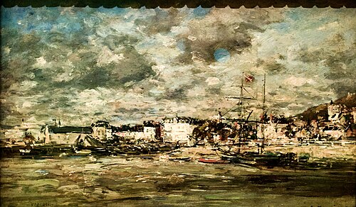 Vue sur Trouville, , Eugène Louis Boudin