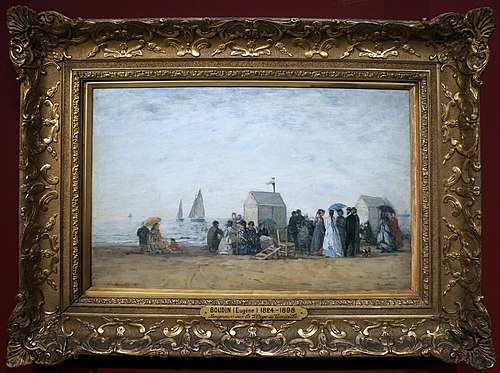 The Beach at Trouville, 1867, Eugène Louis Boudin