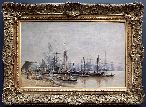 Port of Bordeaux, 1874, Eugène Louis Boudin