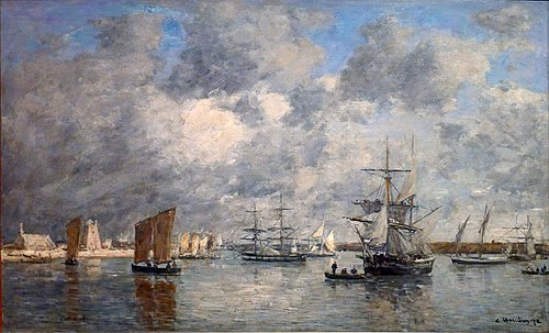 Le port de Camaret, 1872, Eugène Boudin