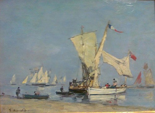 Voiliers, 1869, Eugène Boudin