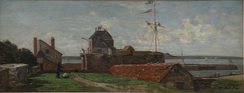 La Tour François Ier au Havre, 1852, Eugène Boudin