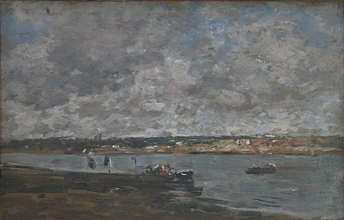 L'Embouchure de la Touques, 1890, Eugène Boudin