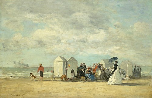 Beach Scene, 1862, Eugène Louis Boudin