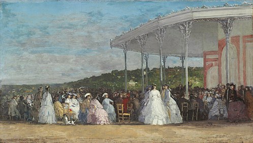 Concert at the Casino of Deauville, 1865, Eugène Louis Boudin