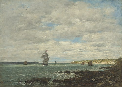 Coast of Brittany, 1870, Eugène Louis Boudin