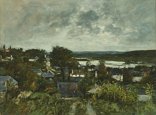 La Touques near Deauville, 1883, Eugène Louis Boudin