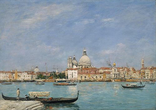 Venice, Santa Maria della Salute from San Giorgio, 1895, Eugène Louis Boudin