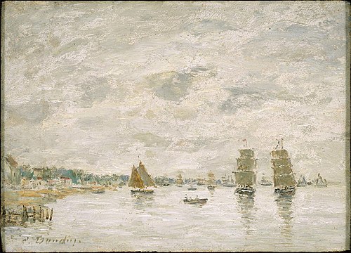 Port Scene, , Eugène Louis Boudin