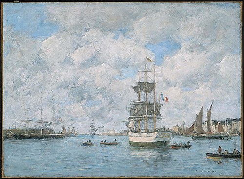 Port of Le Havre, 1886, Eugène Louis Boudin