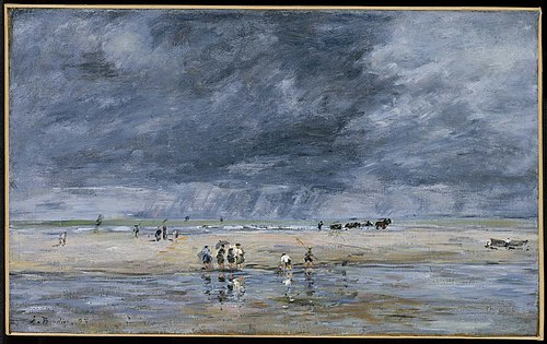 Figures on the Beach, 1893, Eugène Louis Boudin