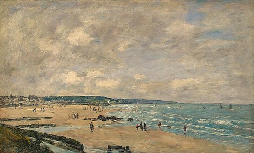 Beach at Trouville, 1893, Eugène Louis Boudin