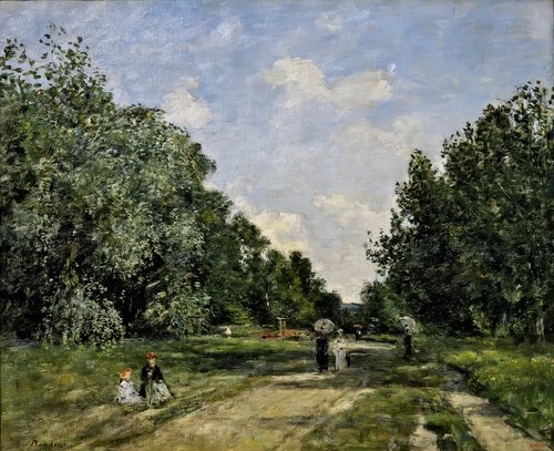 Parc Cordier in Trouville, 1880, Eugène Louis Boudin
