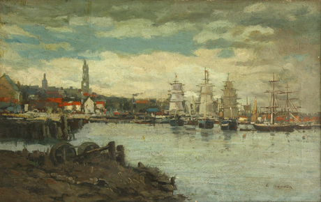 Port maritime, 1850, Eugène Boudin