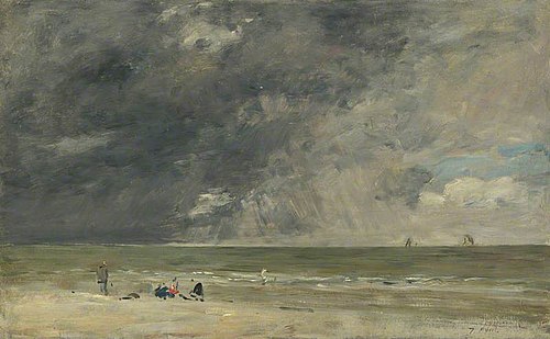 Beach at Trouville, 1894, Eugène Louis Boudin