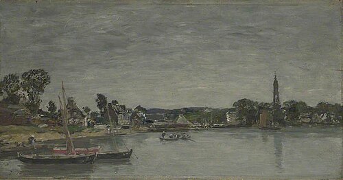 L'Hôpital-Camfrout, Brittany, 1871, Eugène Louis Boudin