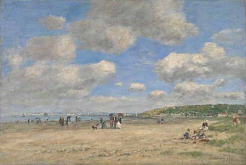 The Beach at Tourgéville-les-Sablons, 1893, Eugène Louis Boudin