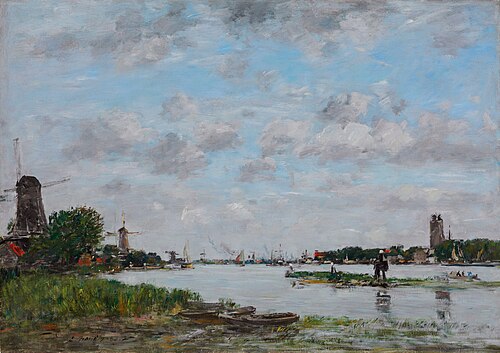 The Meuse near Dordrecht, 1884, Eugène Louis Boudin