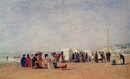 Shore of Trouville, 1865, Eugène Louis Boudin