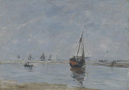 Trouville at Low Tide, 1891, Eugène Louis Boudin