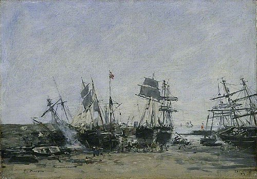 Portrieux, Low Tide, 1873, Eugène Louis Boudin