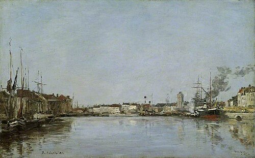 The Dutch Dock, Dunquerque, 1889, Eugène Louis Boudin