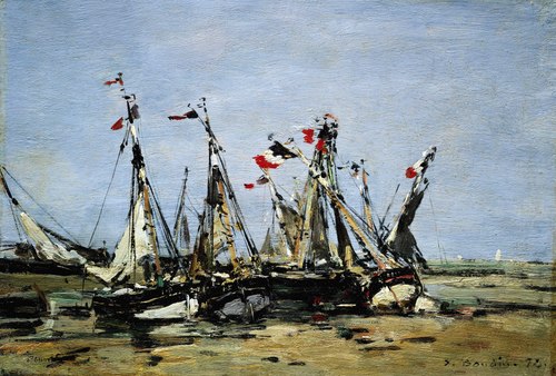 Trouville, awaiting the tide, 1874, Eugène Louis Boudin