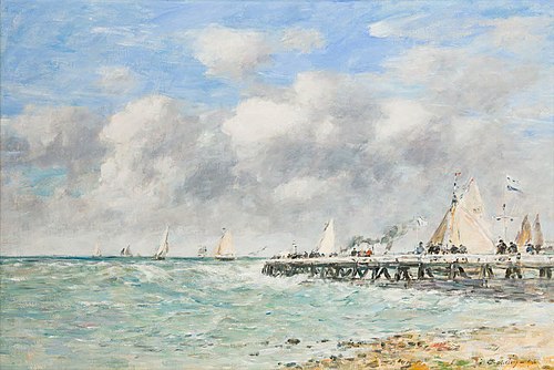 La jetée de Trouville, 1893, Eugène Boudin