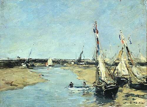 Low Tide near Trouville, 1885, Eugène Louis Boudin