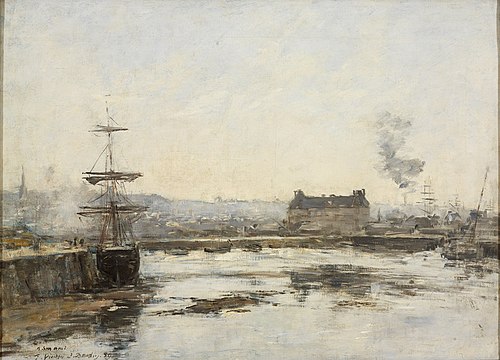 The Port at Trouville, 1889, Eugène Boudin