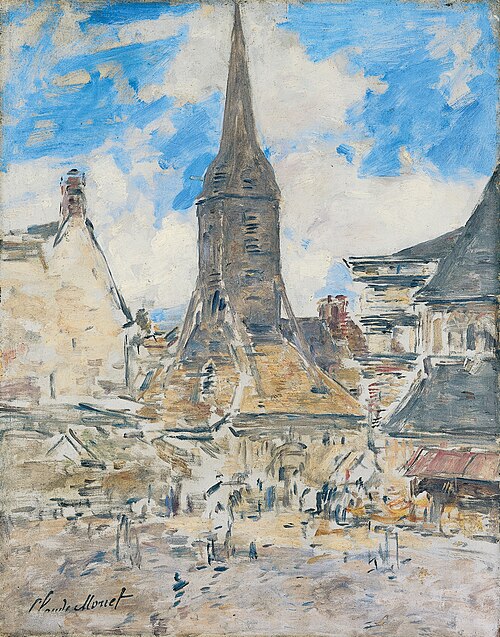 Le Clocher de Sainte-Catherine, Honfleur, 1897, Eugène Boudin