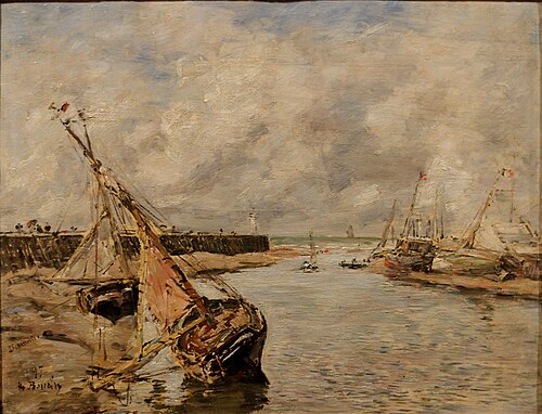 Trouville-Deauville – Low Tide, 1897, Eugène Boudin