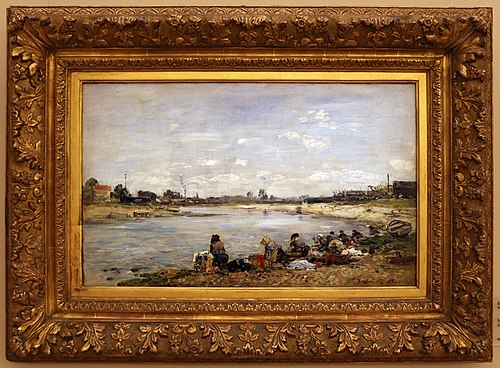 Washing, 1895, Eugène Boudin
