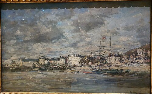 View of Trouville, 1875, Eugène Louis Boudin