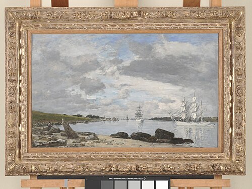 La Baie à l'embouchure de l'Élorn à Landerneau, 1871, Eugène Boudin