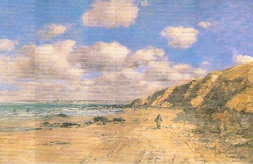 A Beach near Trouville, 1895, Eugène Louis Boudin