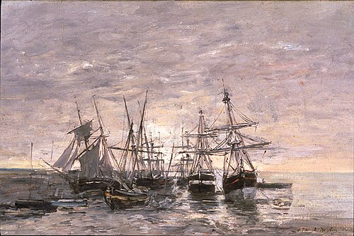 Portrieux - Low tide, 1872, Eugène Louis Boudin